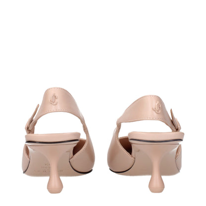 Jimmy Choo Pinkfarbene Lederpumps
