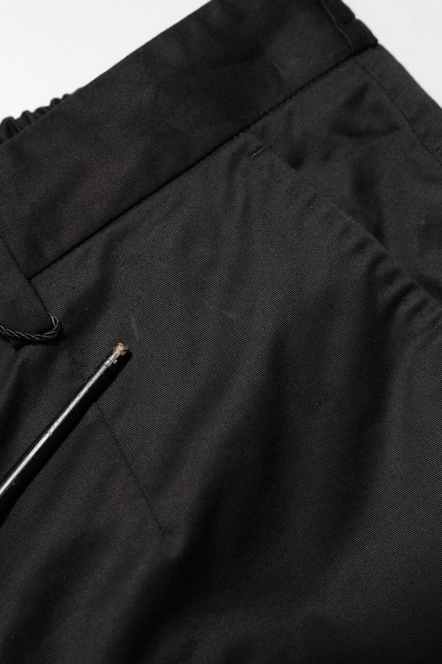 Dolce &amp; Gabbana Schwarze, schmal zulaufende Baumwollhose für Herren