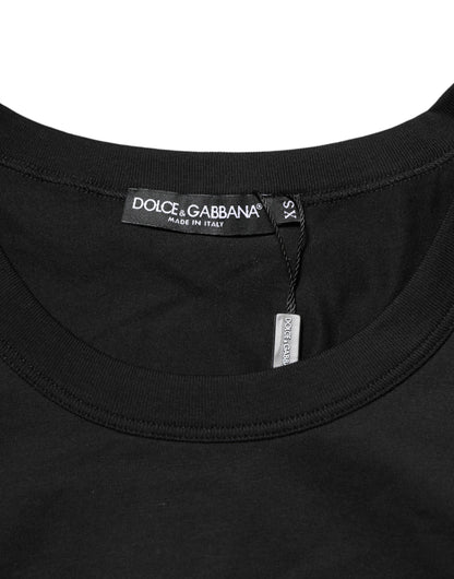 Dolce &amp; Gabbana Schwarzes ärmelloses Unterwäsche-Tanktop aus Baumwolle für Herren