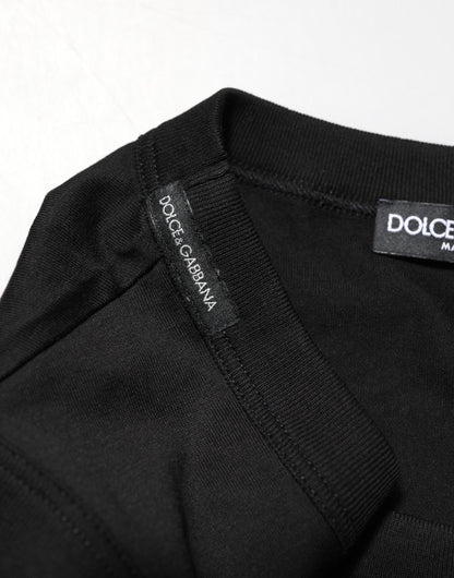 Dolce &amp; Gabbana Schwarzes ärmelloses Unterwäsche-Tanktop aus Baumwolle für Herren