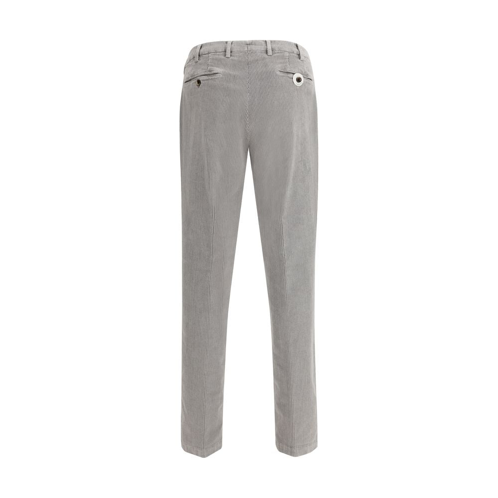 Germano Gray Cotton Casual Pants