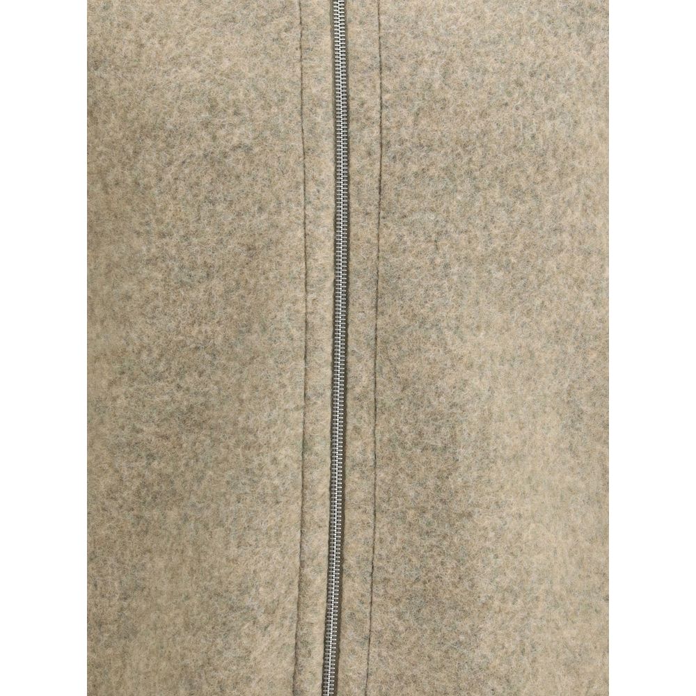 Jil Sander Wollmantel in Beige