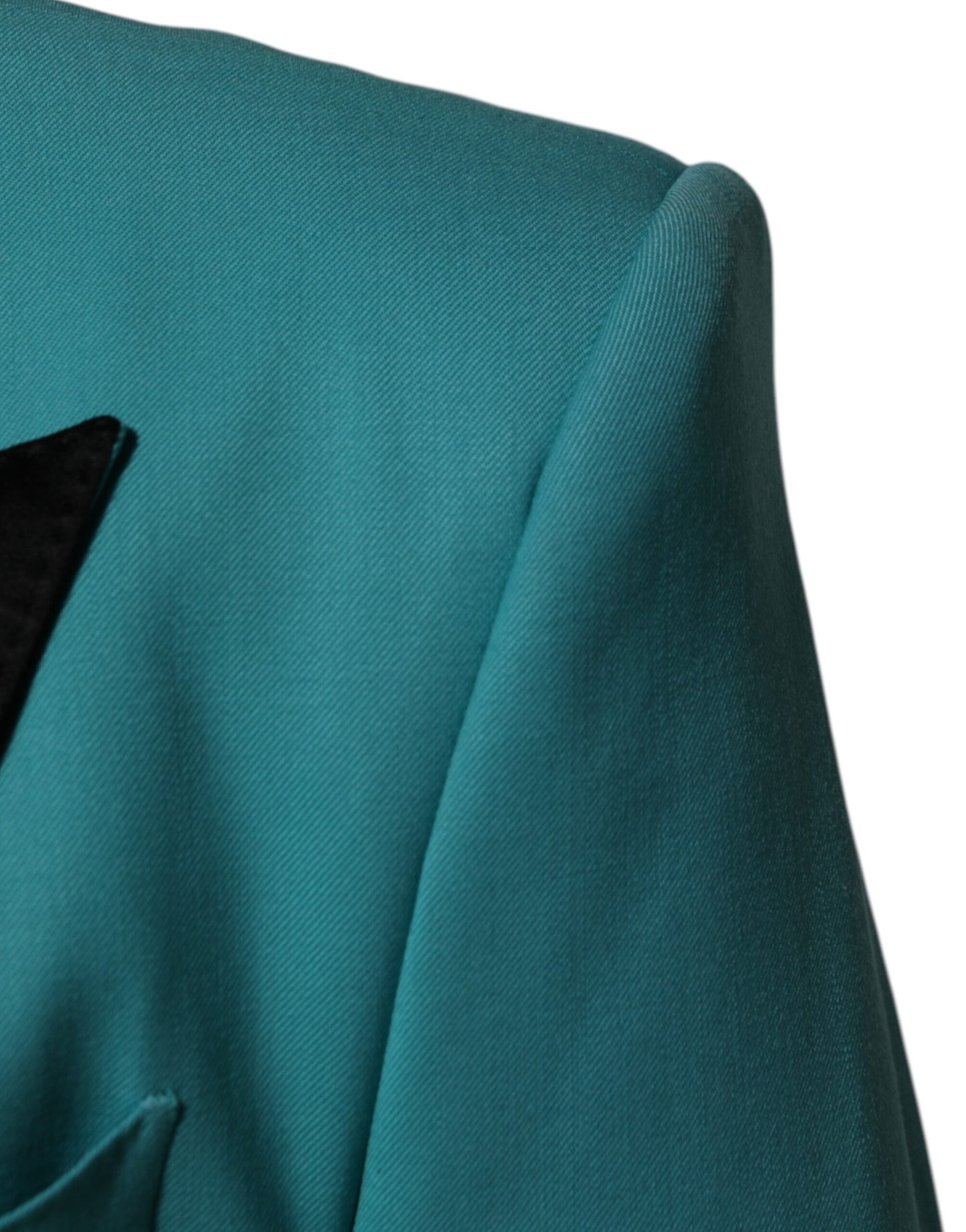 Dolce &amp; Gabbana Cyan 3-teiliger Anzug aus Woll-Seiden-Mischung SICILIA