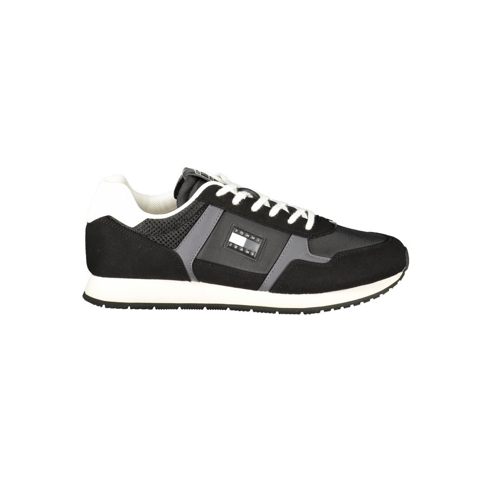 Tommy Hilfiger – Schwarze Polyester-Sneaker für Herren