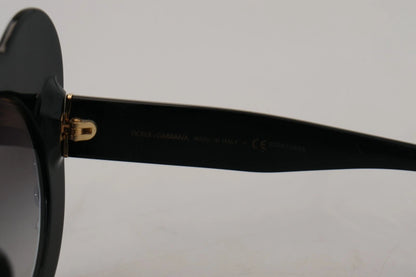 Dolce &amp; Gabbana DG4325BM Sonnenbrille aus Acetat mit Kristallen in Weiß und Schwarz