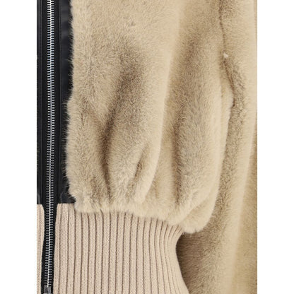 PINKO Beige Polyester Bomber