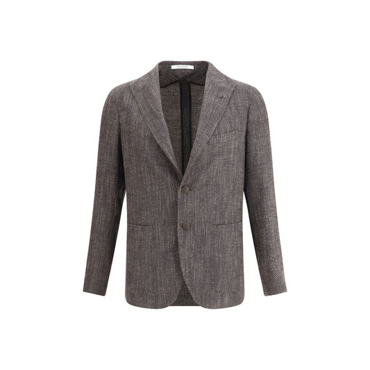 Tagliatore Blazer mit Fischgrätenmuster