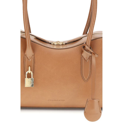 Stella McCartney Schultertasche aus beigem Nylon
