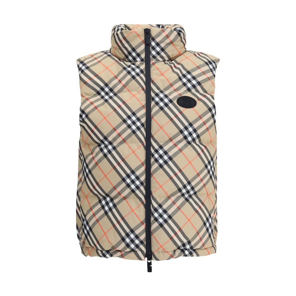 Burberry Ärmellose Jacke aus mehrfarbigem Polyester