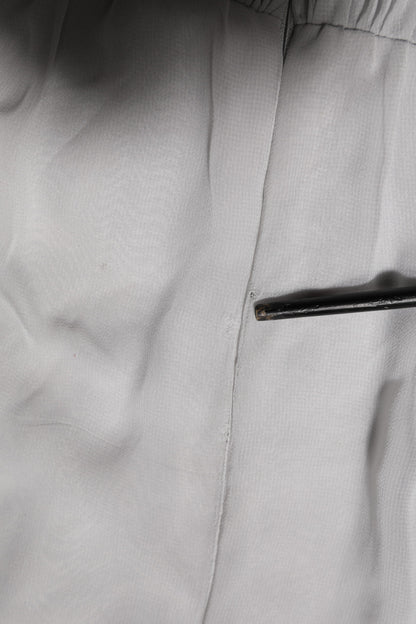 Dolce &amp; Gabbana – Graues, plissiertes Maxikleid aus Seidenmischung mit langen Ärmeln