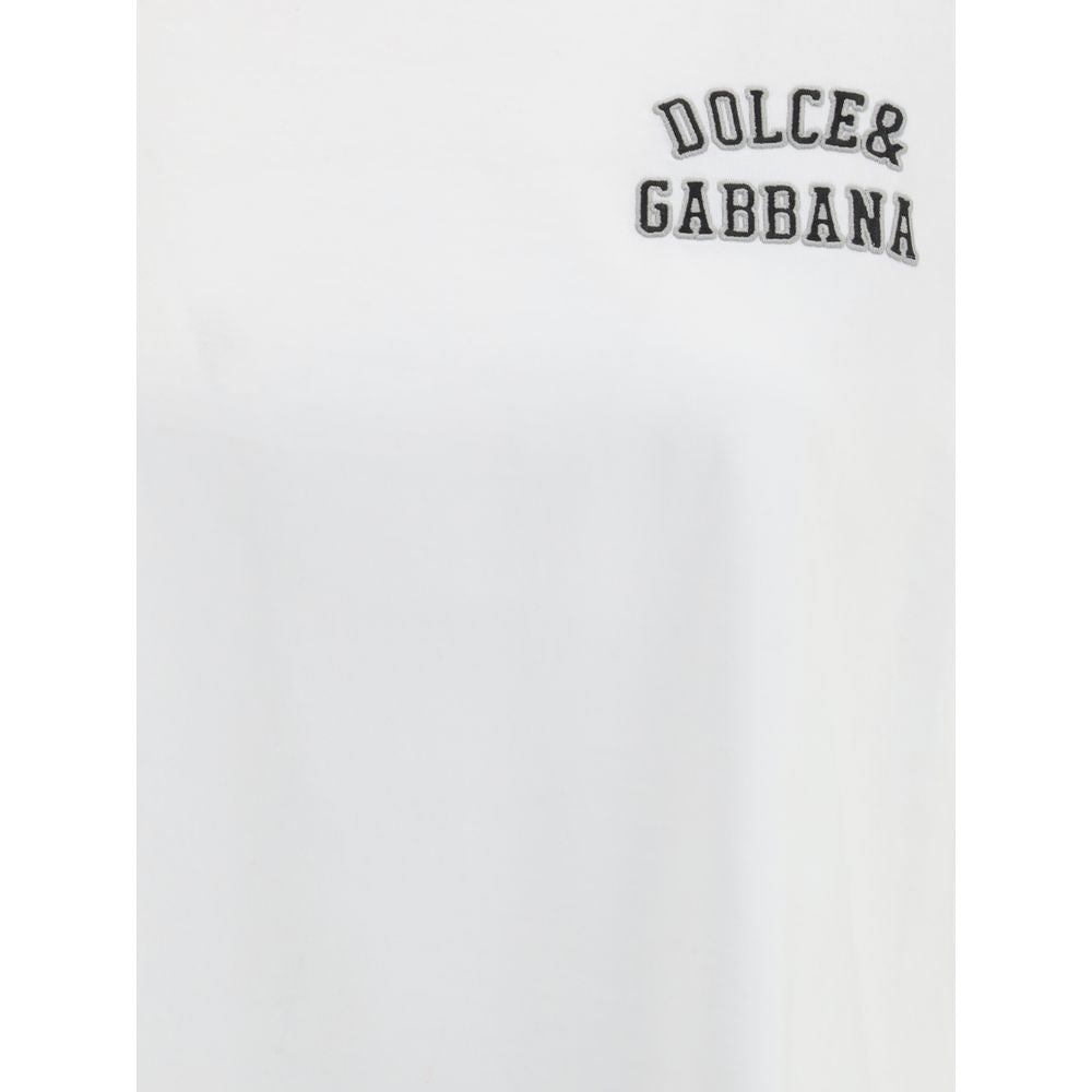 Dolce &amp; Gabbana Weißes Baumwoll-T-Shirt