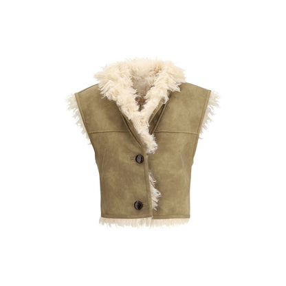 Marant Etoile Shearling faux leather Clara Gilet