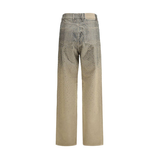 Golden Goose Bicolor Cotton Straight-Leg Jeans