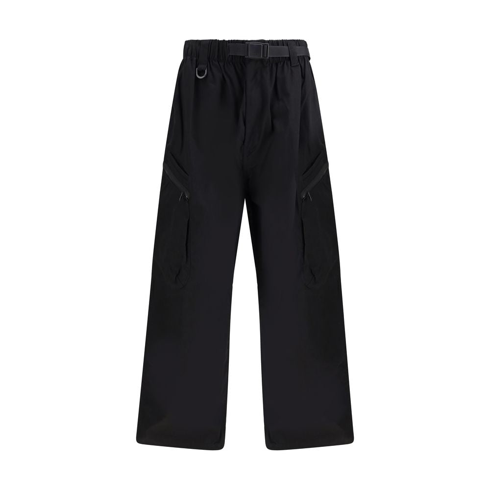 Y-3 Schwarze Baumwoll-Cargohose