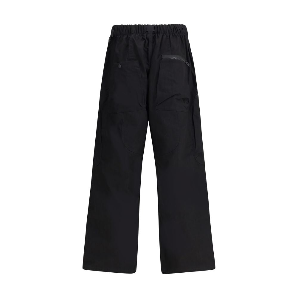 Y-3 Schwarze Baumwoll-Cargohose