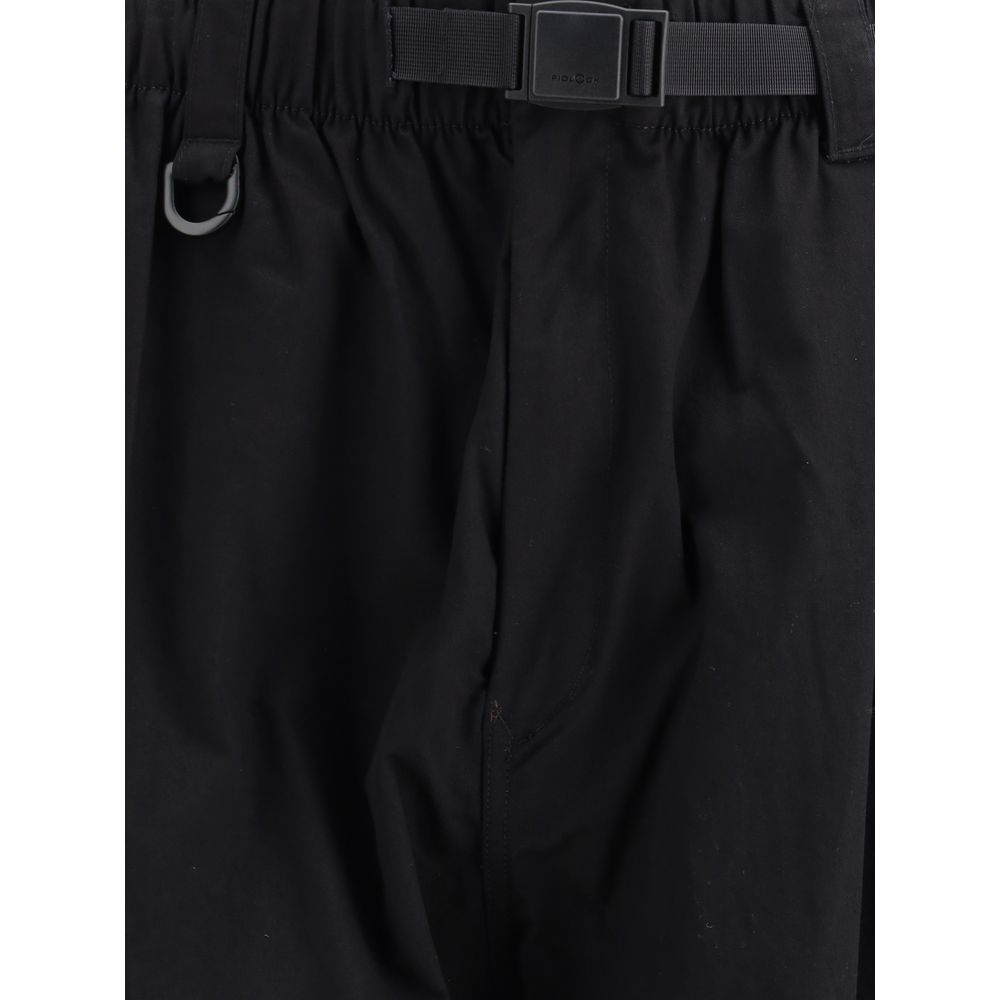 Y-3 Schwarze Baumwoll-Cargohose