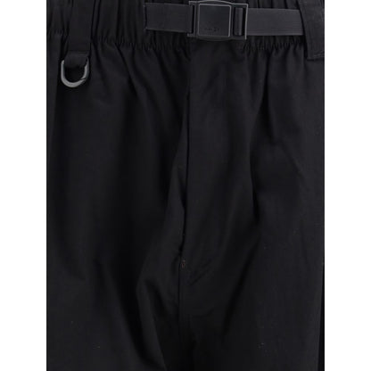 Y-3 Schwarze Baumwoll-Cargohose
