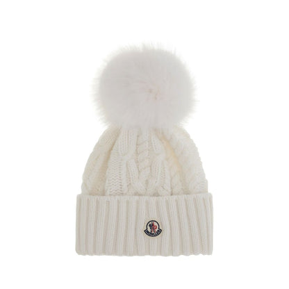 Moncler Mütze aus Kaschmirmischung mit Bommel