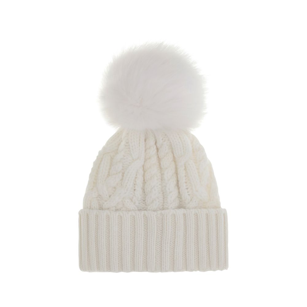 Moncler Mütze aus Kaschmirmischung mit Bommel