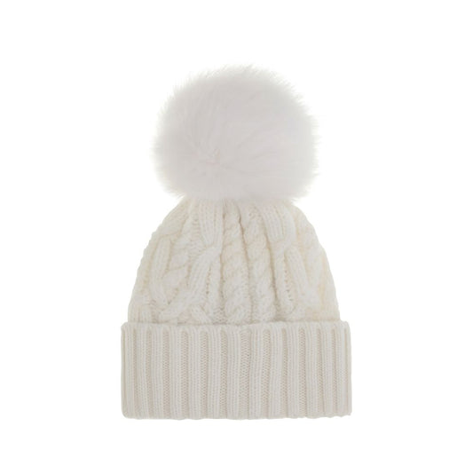 Moncler Mütze aus Kaschmirmischung mit Bommel