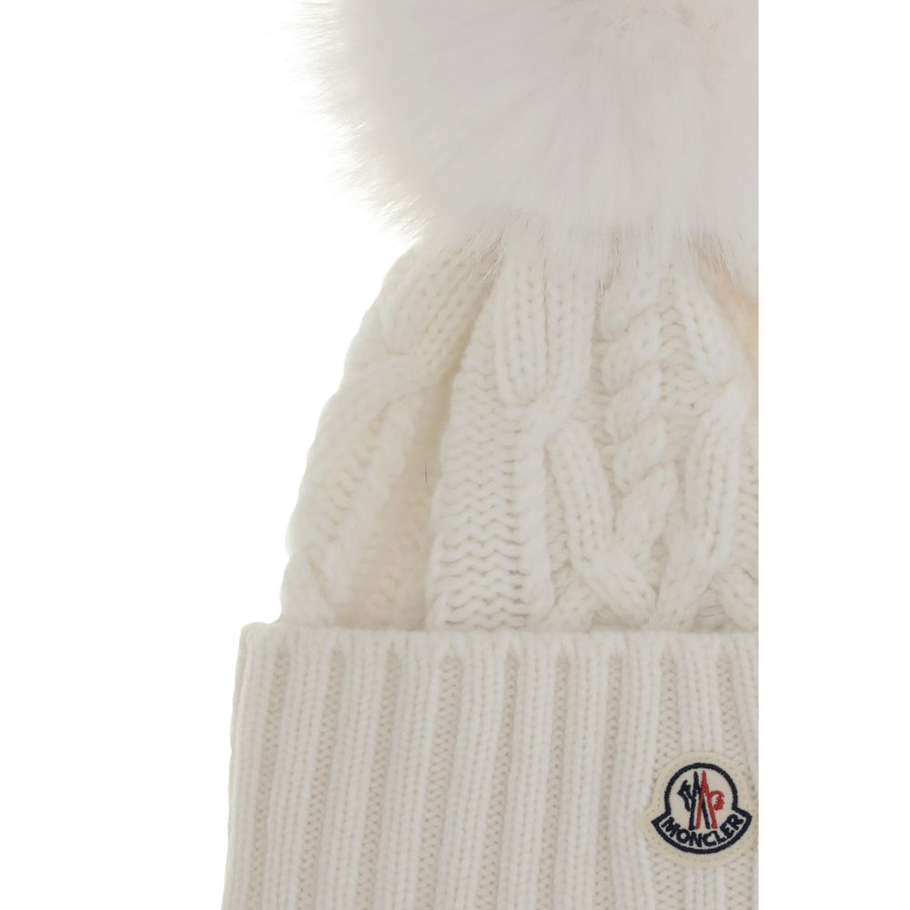 Moncler Mütze aus Kaschmirmischung mit Bommel