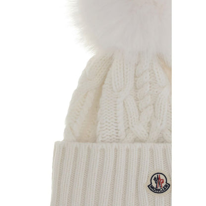 Moncler Mütze aus Kaschmirmischung mit Bommel