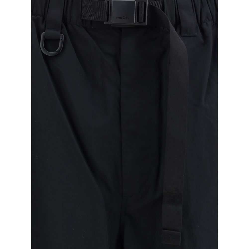 Y-3 Schwarze Nylon-Freizeithose
