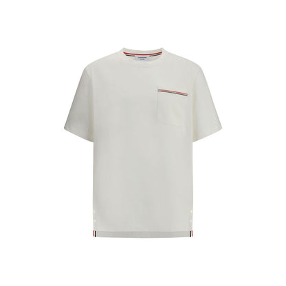 Thom Browne Weißes Baumwoll-T-Shirt