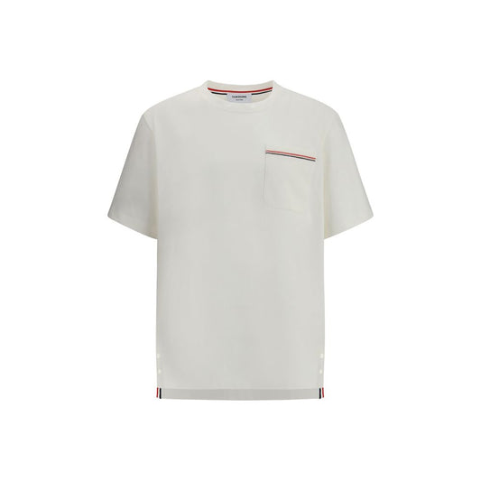 Thom Browne Weißes Baumwoll-T-Shirt