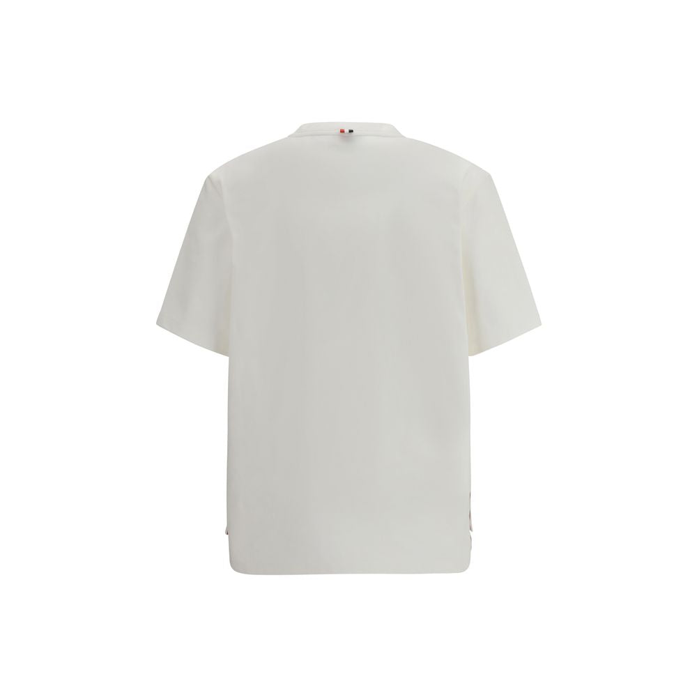 Thom Browne Weißes Baumwoll-T-Shirt