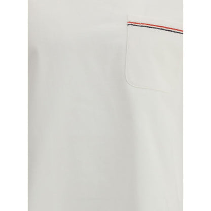 Thom Browne Weißes Baumwoll-T-Shirt