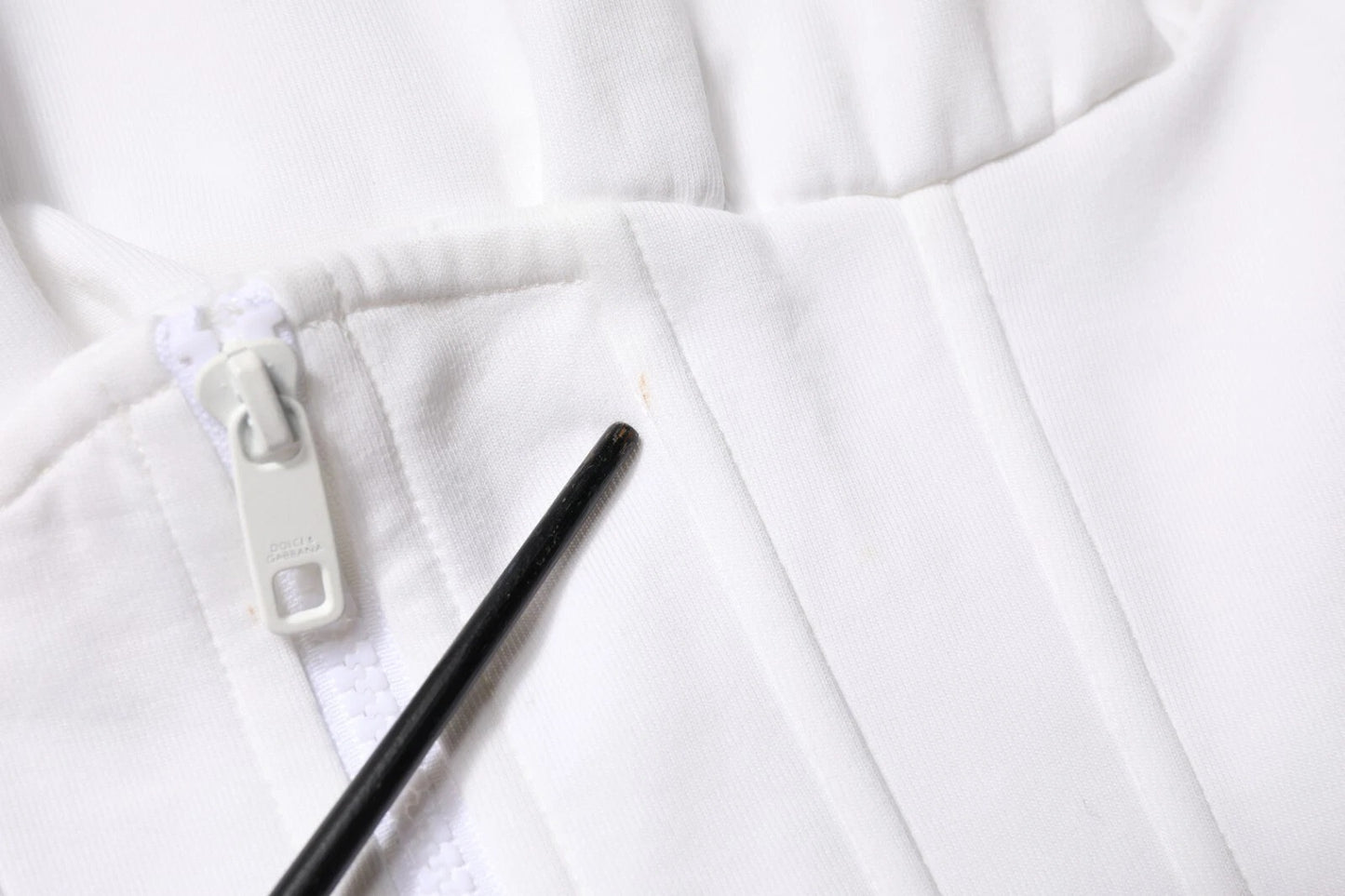 Dolce &amp; Gabbana – Weißes T-Shirt aus Stretch-Baumwolle mit Korsett