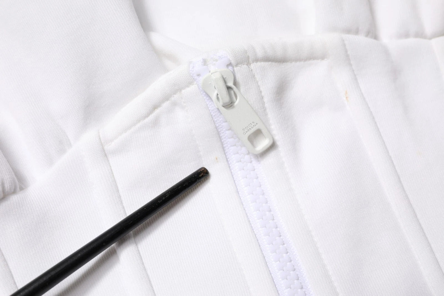 Dolce &amp; Gabbana – Weißes T-Shirt aus Stretch-Baumwolle mit Korsett