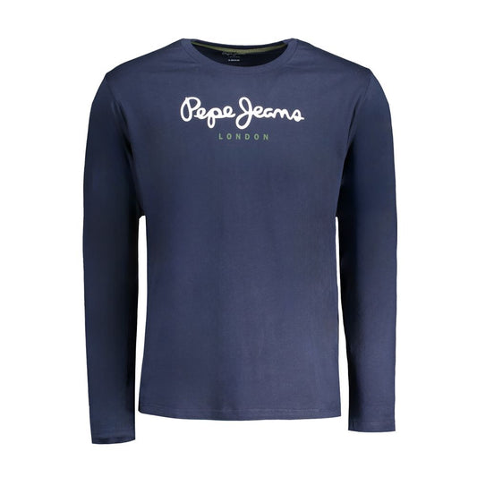 Blaues Baumwoll-T-Shirt von Pepe Jeans