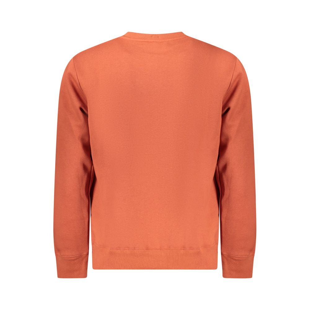 Norwegen 1963 Orangefarbener Baumwollpullover für Herren