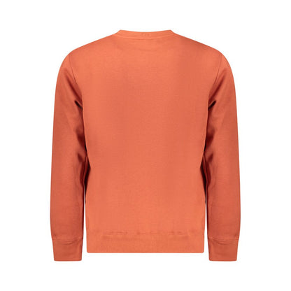 Norwegen 1963 Orangefarbener Baumwollpullover für Herren