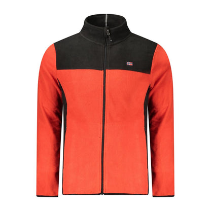 Norwegen 1963 Roter Polyester-Herrenpullover