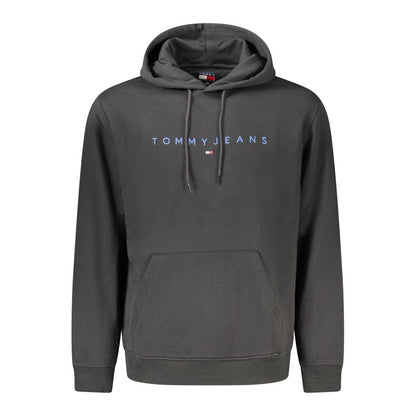 Tommy Hilfiger – Schwarzer Baumwoll-Hoodie für Herren