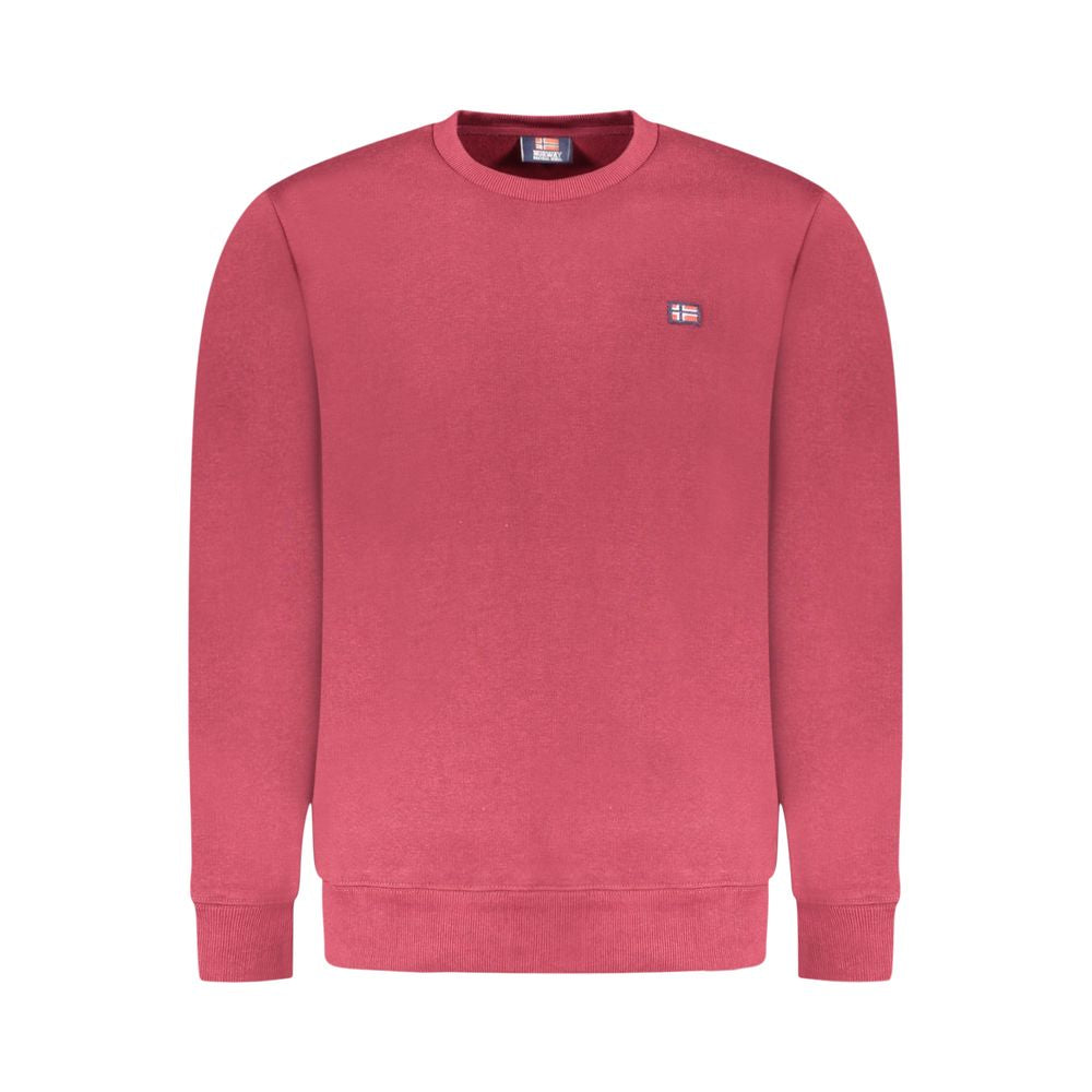 Norwegen 1963 Roter Baumwollpullover für Herren