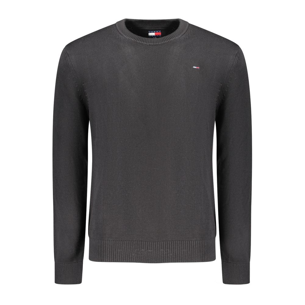 Tommy Hilfiger – Schwarzer Baumwollpullover für Herren