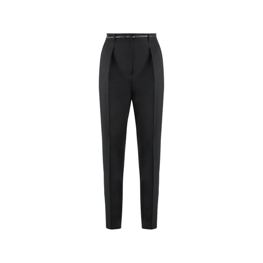 Max Mara Schwarze Elastan-Kleidungs-Hose
