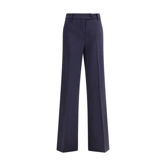 True Royal Blue Viscose Flared Pants