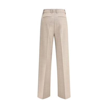 True Royal Beige Wool Casual Pants