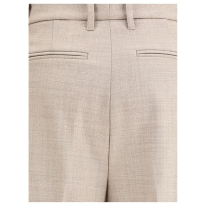 True Royal Beige Wool Casual Pants