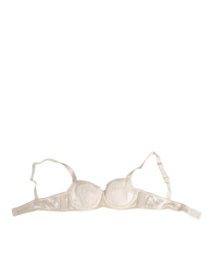 Dolce &amp; Gabbana Balconnet-Dessous aus weißer Satinspitze