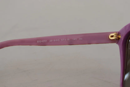 Dolce &amp; Gabbana DG4251 Sonnenbrille mit rechteckigem Vollrandgestell in Roségold