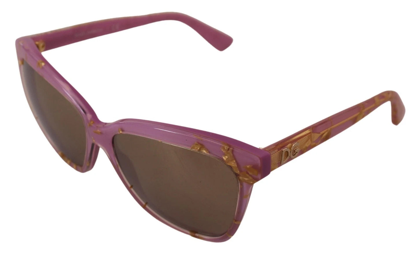 Dolce &amp; Gabbana DG4251 Sonnenbrille mit rechteckigem Vollrandgestell in Roségold
