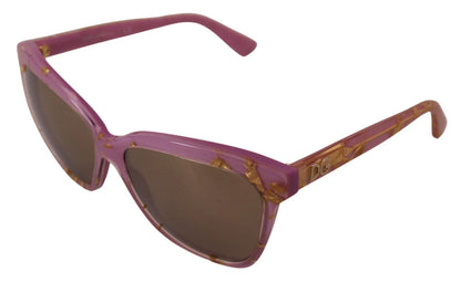 Dolce &amp; Gabbana DG4251 Sonnenbrille mit rechteckigem Vollrandgestell in Roségold