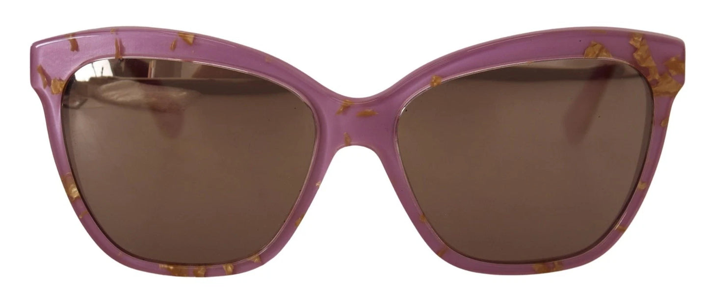 Dolce &amp; Gabbana DG4251 Sonnenbrille mit rechteckigem Vollrandgestell in Roségold