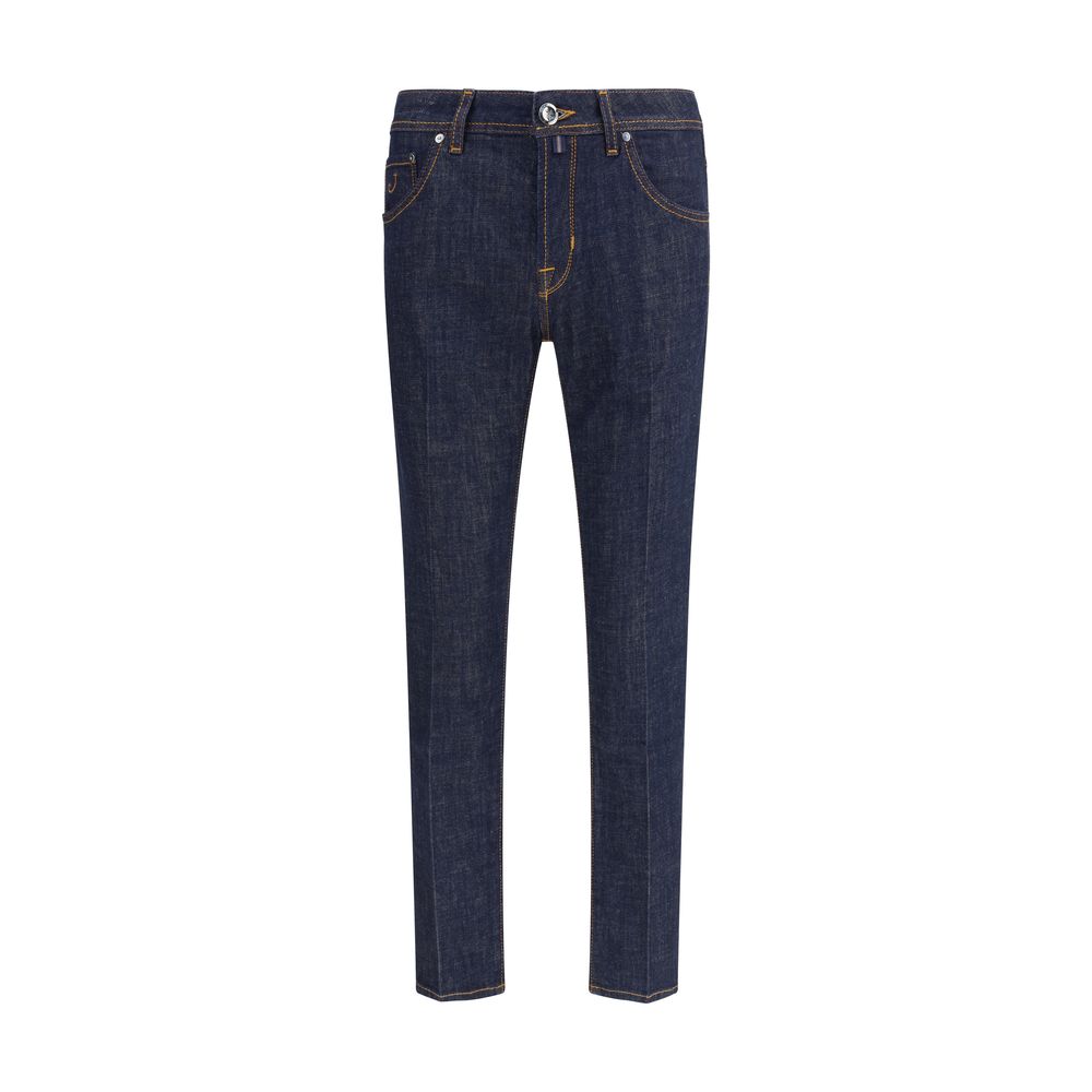 Jacob Cohen Blaue Skinny Jeans aus Baumwolle